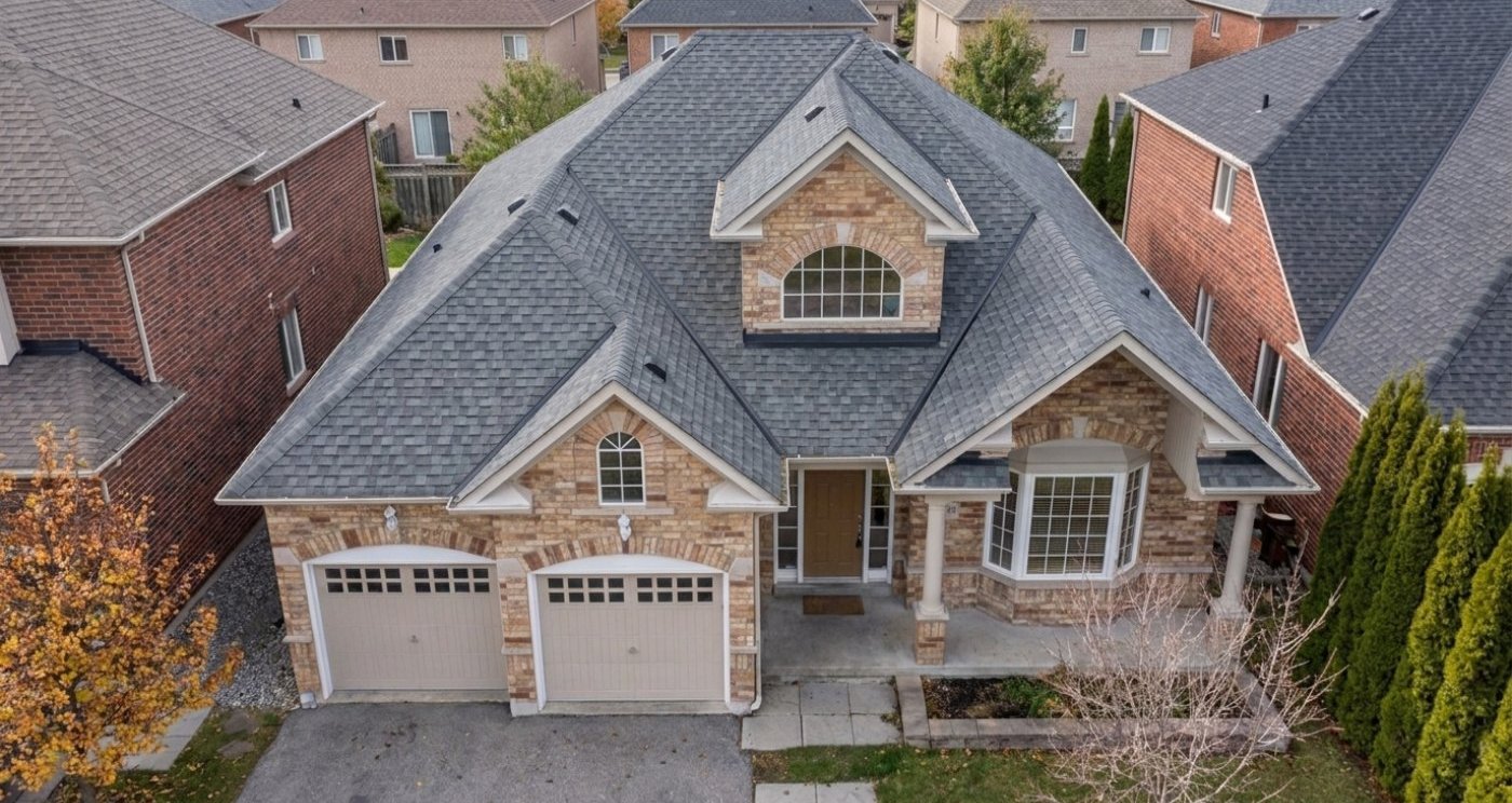 Same home with a brand-new roof installed